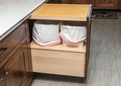 Cutting Board over Trash Can Drawer